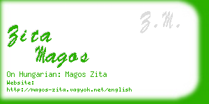 zita magos business card